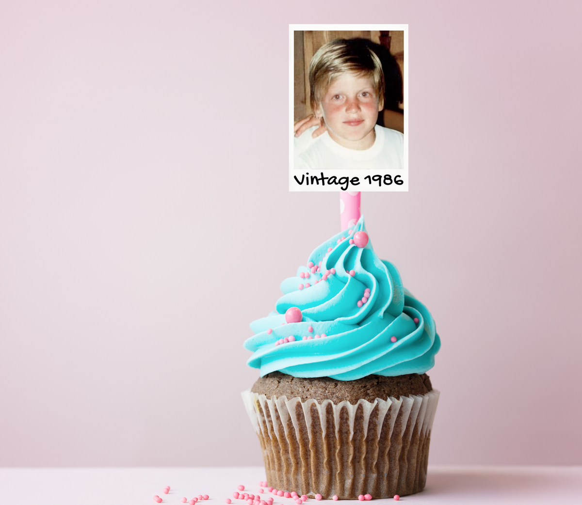 Vintage Custom Photo Stickers or Confetti