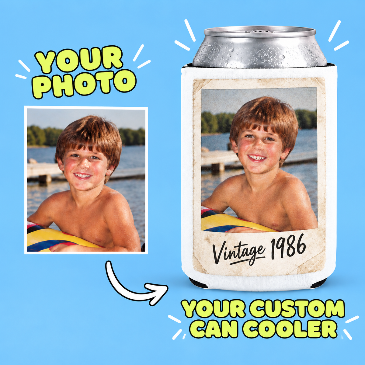 Custom Photo Can Cooler