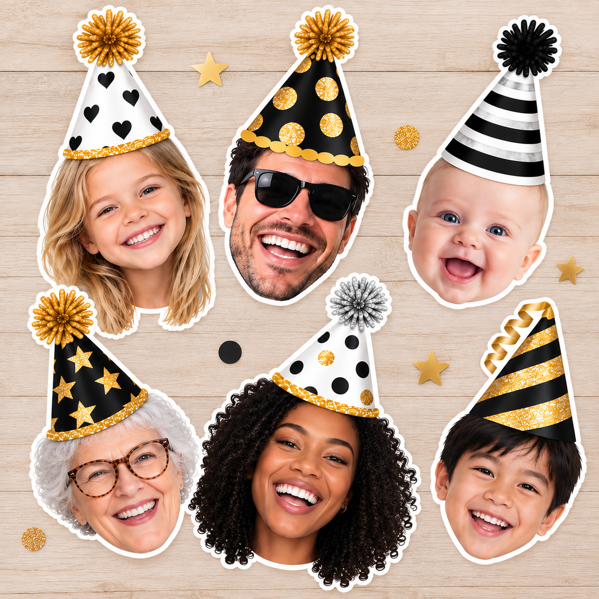 Birthday Face Stickers