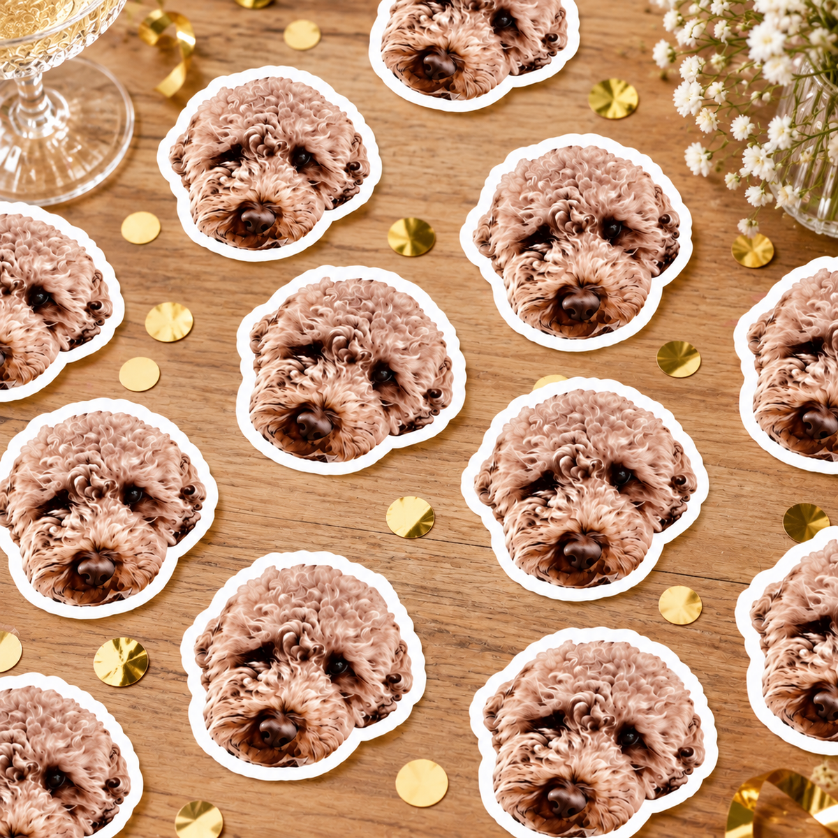 Dog Face Stickers