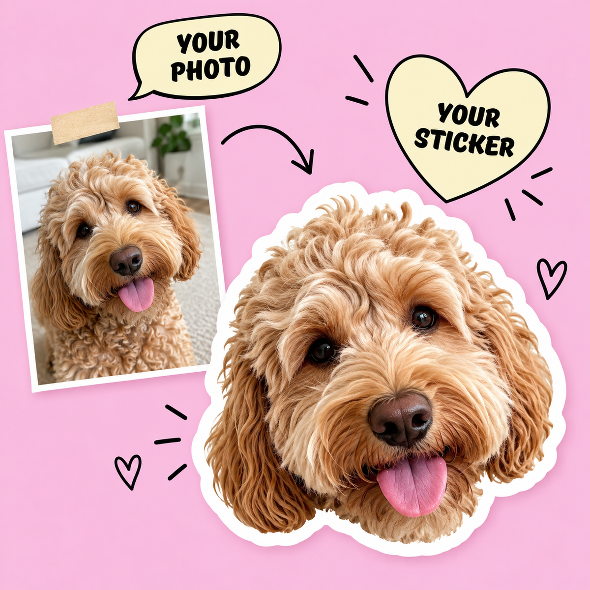 Dog Face Stickers