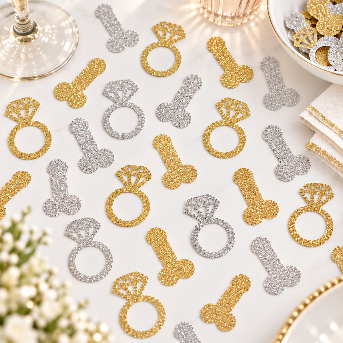 Bachelorette Party Table Scatter