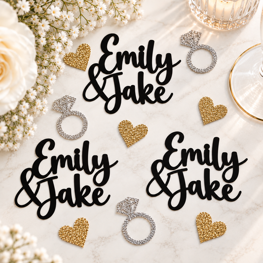 Bride & Groom Table Scatters