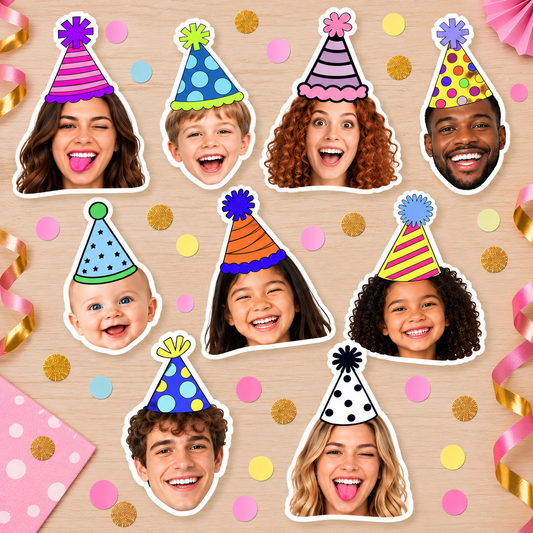 Birthday Face Stickers