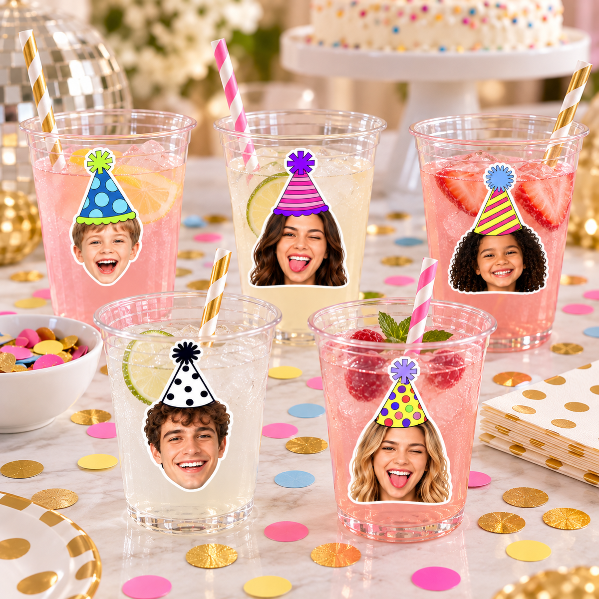 Birthday Face Stickers