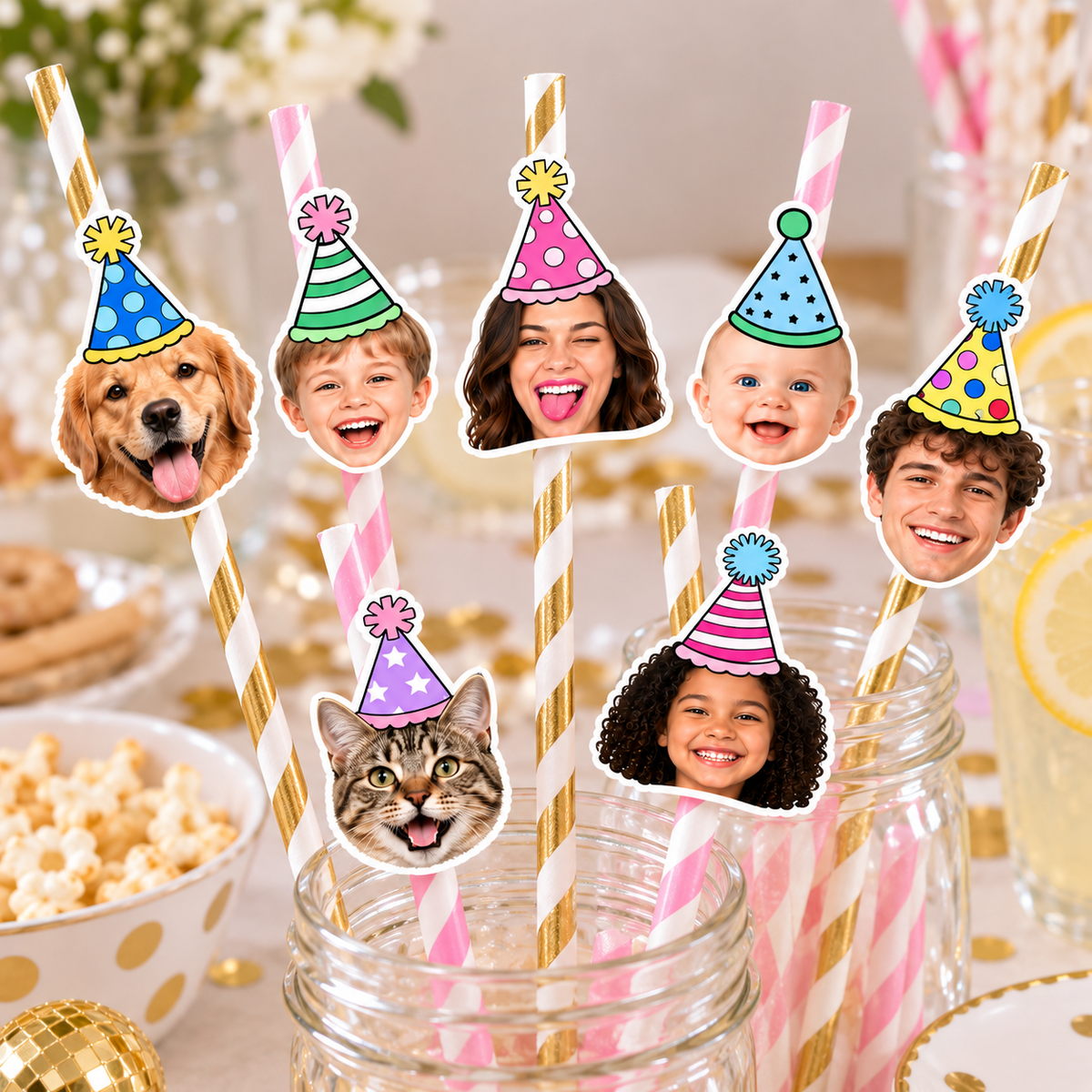 Birthday Face Stickers